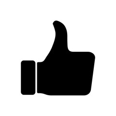 Thumbs up icon vector. Hand like. Like icon vector. - obrazy, fototapety, plakaty