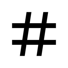 Fototapeta premium Hashtag icon vector. hashtag symbol