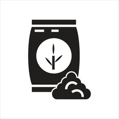 fertilizer vector icon line template