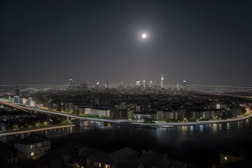 night view of the city