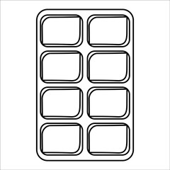 chocolate day bar brown whole sweet food icon element line doodle