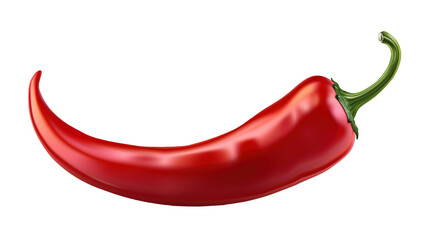 Red chili hot pepper png, isolated on white or transparent background hd