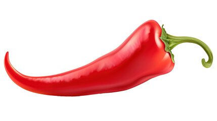 Red chili hot pepper png, isolated on white or transparent background hd