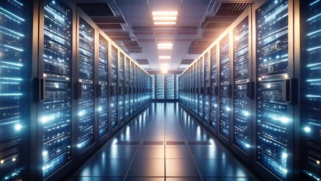Digital Nexus: A High-Tech Server Room Powering the Future of Data and Connectivity