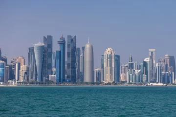 Foto op Plexiglas Doha Skyline Viewpoint, Doha, Qatar © sergeymugashev