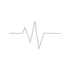 シンプルな心電図のイメージ