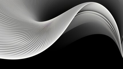 Abstract curving pattern and texture in black and white