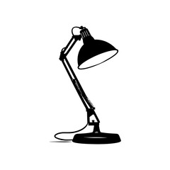 Silhouette desk lamp black color only