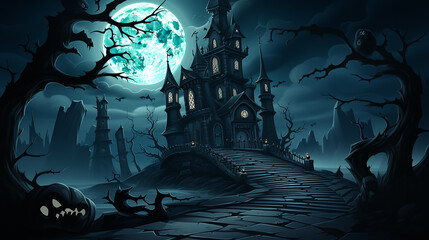 Free_vector_haunted_house_on_a_hill