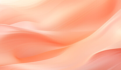 Fototapeta premium Silken Peach Waves Abstract Background