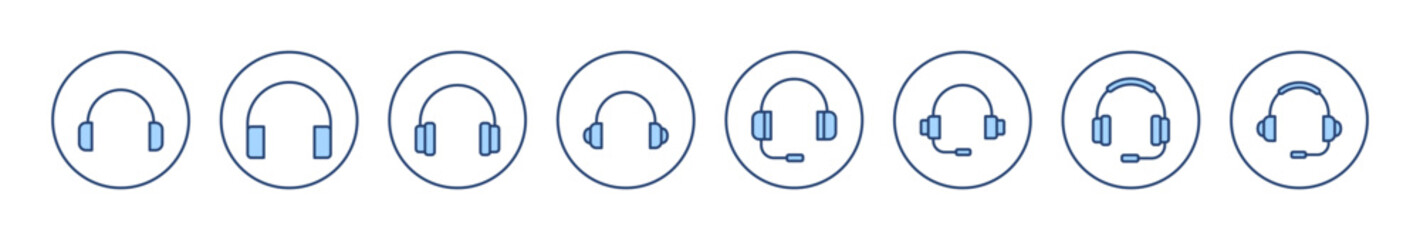 Headphone icon vector. Headvector sign and symbol