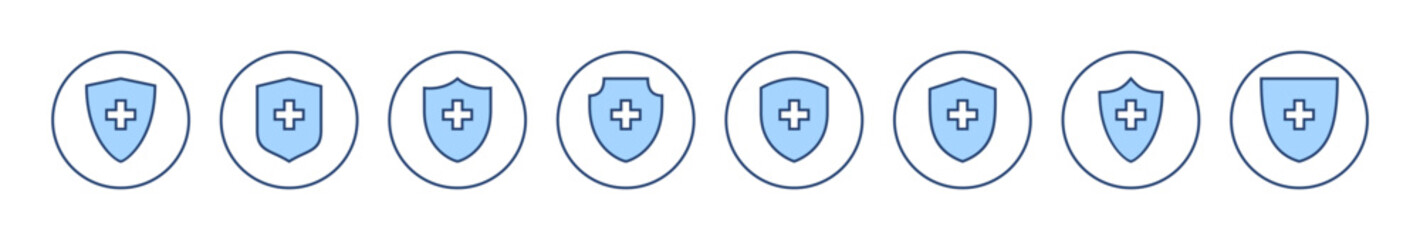 Obraz premium Health insurance icon vector. Insurance health document sign and symbol