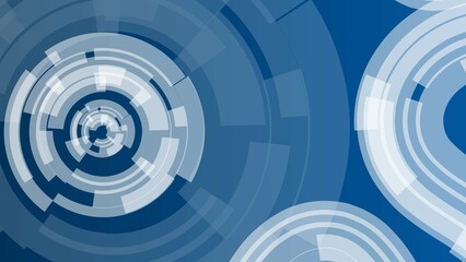 abstract blue background with circles, technology background