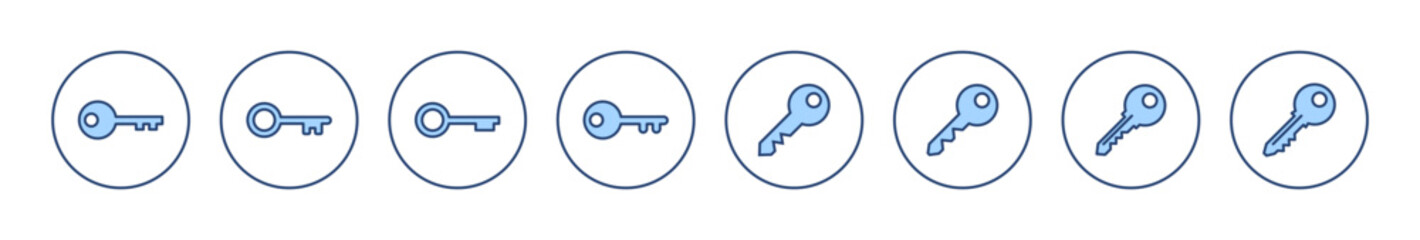 Key icon vector. Key sign and symbol.