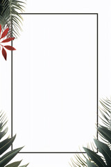 Obraz premium frame of plant and flowers with spring theme