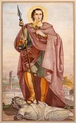 Poster Im Rahmen VICENZA, ITALY - NOVEMBER 7, 2023: The fresco of St. Vitus in church Chiesa di Santa Lucia by Rocco Pittaco (1862).  © Renáta Sedmáková