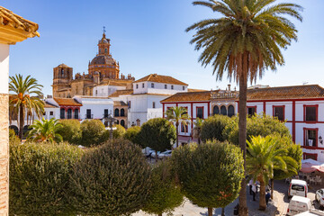 Vista escénica de la Plaza del Ayuntamiento de Carmona, Sevilla