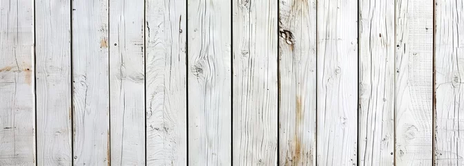 Fotobehang White painted wood background. Vertical white wood texture. Wooden background © Jane Kelly