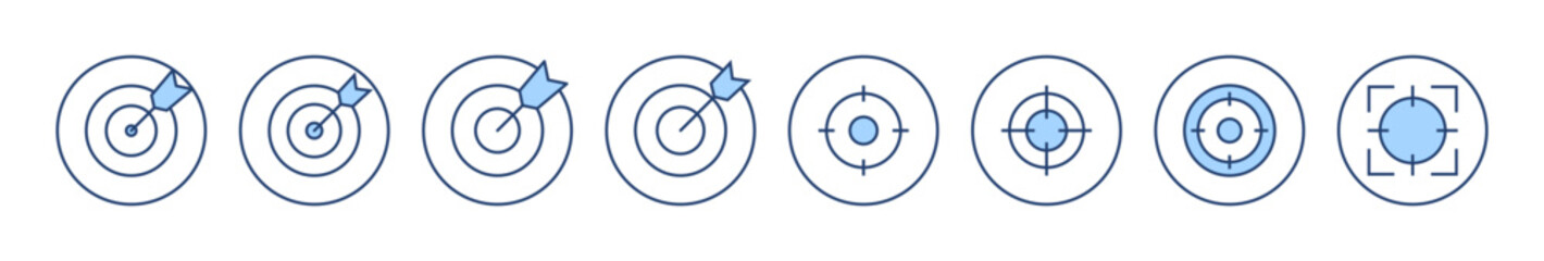 Target icon vector. goal icon vector. target marketing sign and symbol