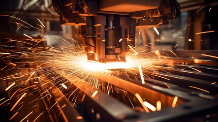 Mastering Precision: Sparks Flying from Counterblow Hammer in Forging Mining Components