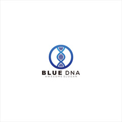 DNA logo gradient  colorful illustration