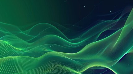 Green Gradient Blur flare Abstract background elegant