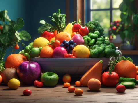 image of fruit and vegetables