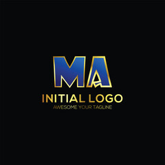 logo initial modern design vector