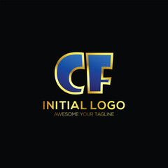 logo initial modern design vector