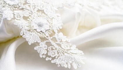 白いレースの背景素材