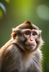Fototapeta premium Cute Monkey Portrait in Jungle