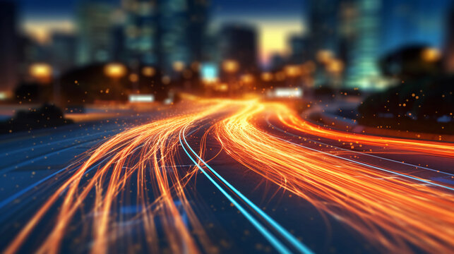 Fast Internet Connectivity - High-Speed Digital Network Connection Technology