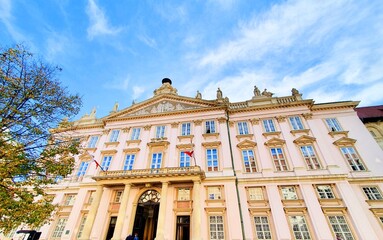 Obraz premium Slovakia, Bratislava, old town hall along Rhine river and Danube river 