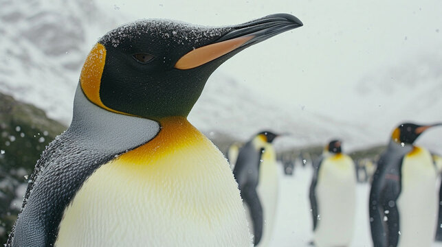 king penguin in polar regions