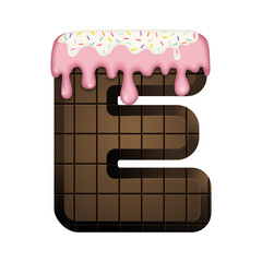 Chocolate bar Strawberry cream