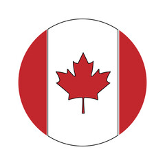 canada country flag icon vector illustration symbol design