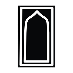 Muslim prayer mats islamic prayer rug vector design
