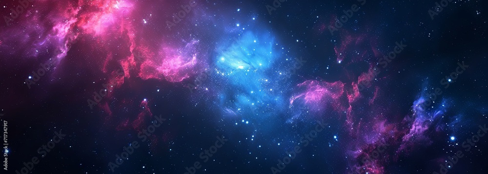 Wall mural galaxy with nebula and stars in space. outer space background. galaxy background