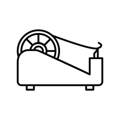 tape dispenser icon vector or logo illustration style
