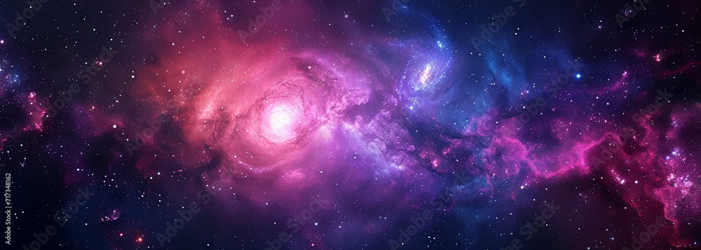 Wall mural galaxy with nebula and stars in space. outer space background. galaxy background