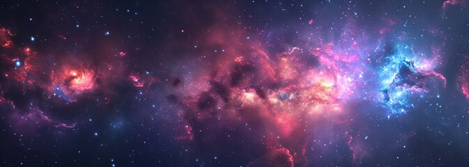 Galaxy. Nebula and stars in space. Outer space background. Galaxy background - obrazy, fototapety, plakaty