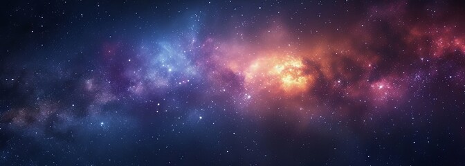 Galaxy with nebula and stars in space. Outer space background. Galaxy background - obrazy, fototapety, plakaty