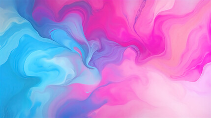 Fototapeta na wymiar Psychedelic Swirls: Vibrant Marbled Texture in Pink and Blue 
