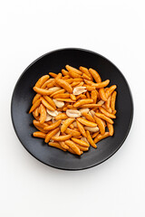 白背景に柿ピー