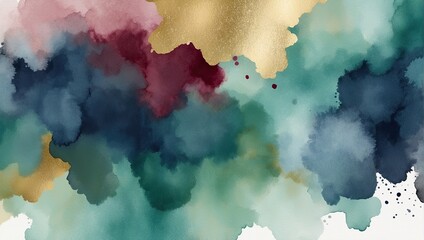 Obraz premium Abstract Watercolor Paint Background For Wallpaper