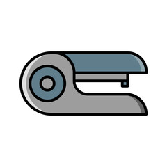 stapler icon vector or logo illustration filled color style