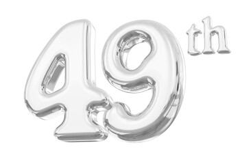 49th Anniversary Silver Number 