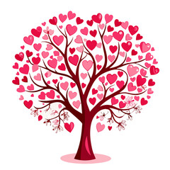 tree with hearts