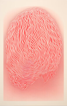 Thumbprint abstract risograph pattern texture