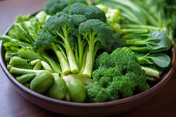 Wholesome Raw Goodness. A vibrant assortment of green vegetables, a feast for clean eating and...
